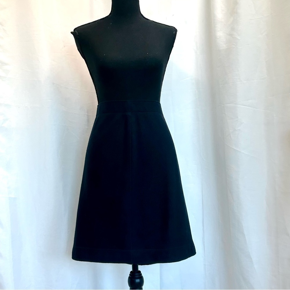 MARC Cain navy blue textured wool pencil skirt Sz XL/14 pull-on - Picture 12 of 12